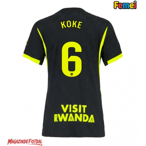 Atletico Madrid Koke #6 Tricou Fotbal Replică 2026-27 Femei Deplasare Atletico Madrid Koke #6 Tricou Fotbal Replică 2026-27 Femei Deplasare